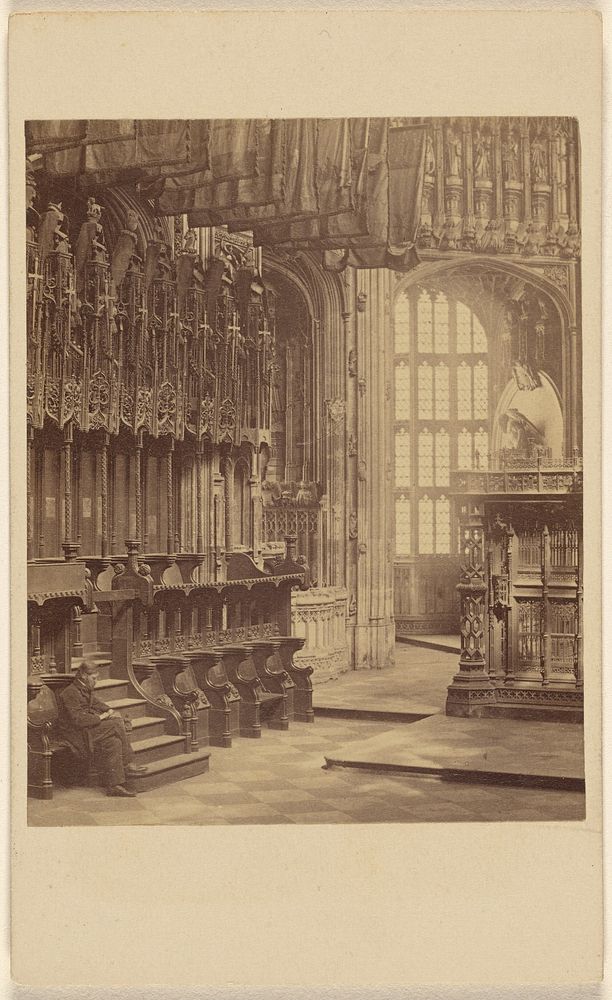 Westminster Abbey. Interior of Henry VIII's Chapel. by George Washington Wilson