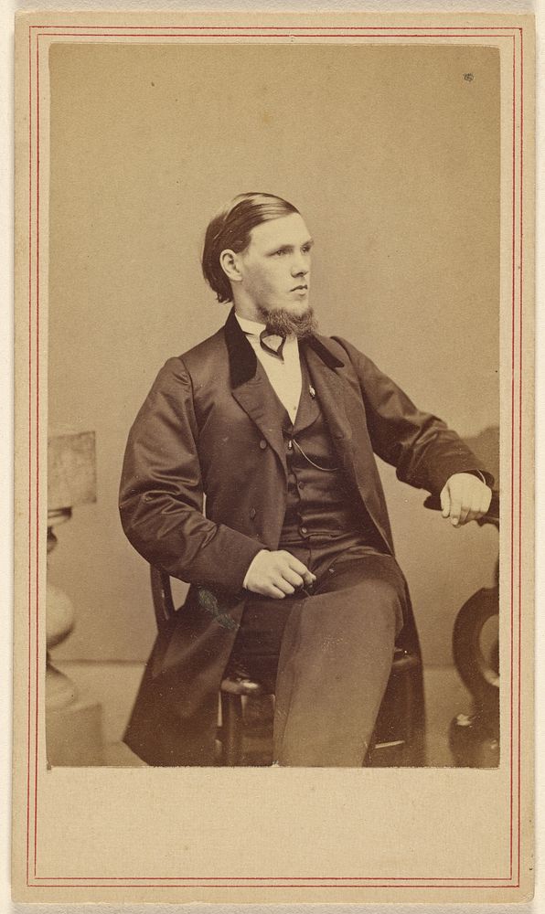 Unidentified man with goatee, seated, in 3/4 profile by George Kendall Warren