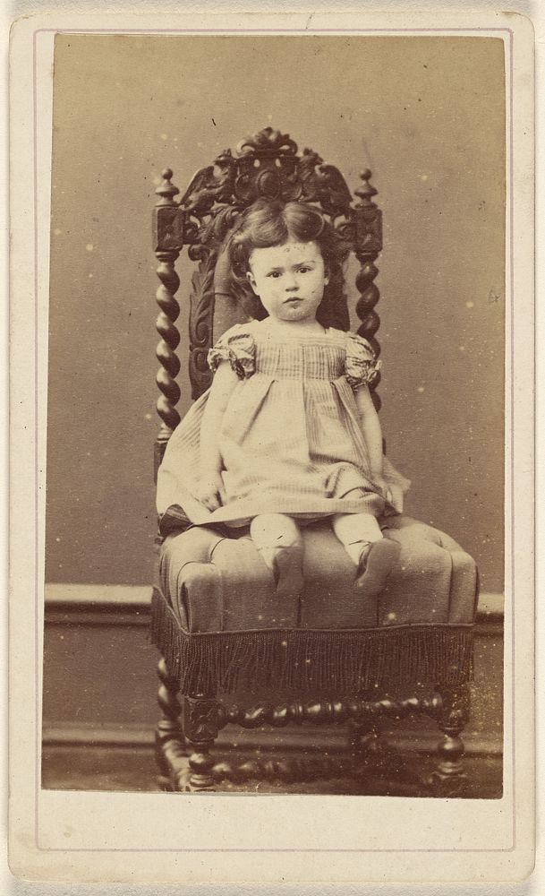 Unidentified little girl, seated by Th Schahl