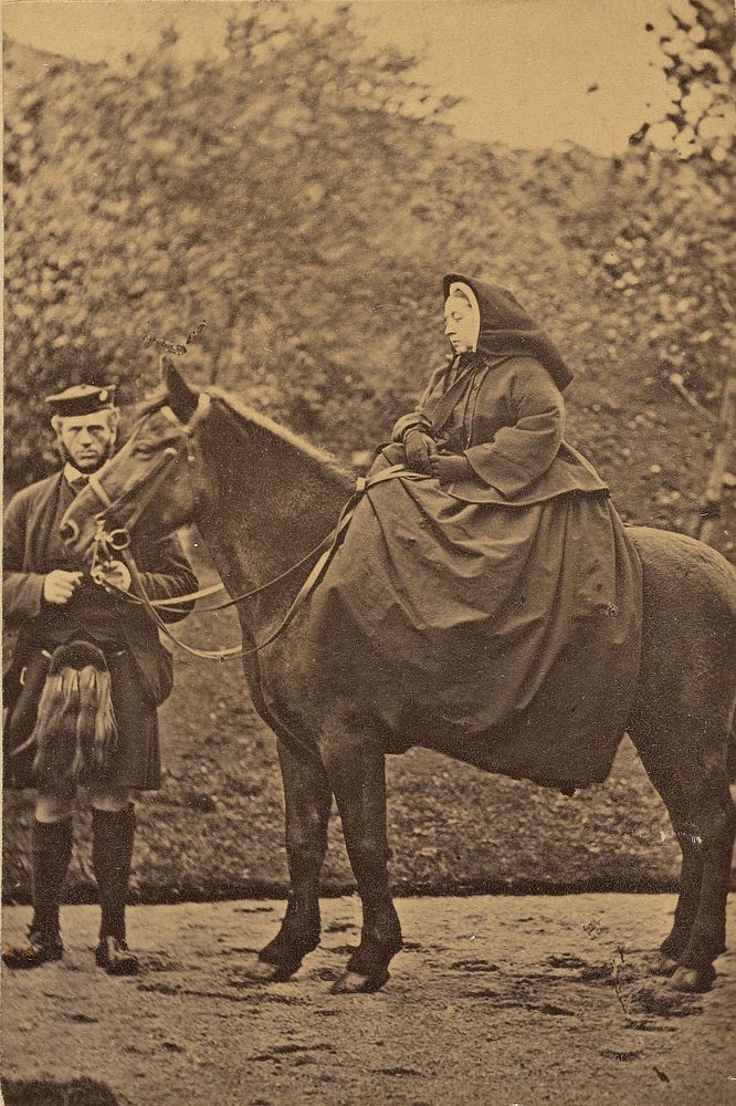 The Queen, Balmoral, 1863. by George Washington Wilson