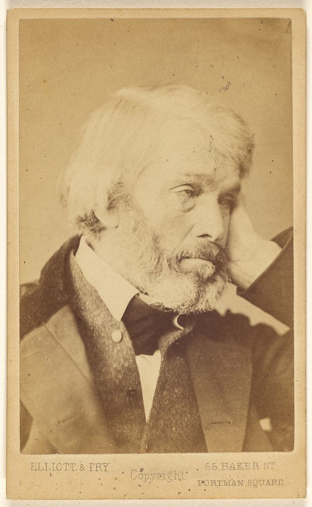 T[homas] Carlyle (1795 - 1881) by Elliott and Fry