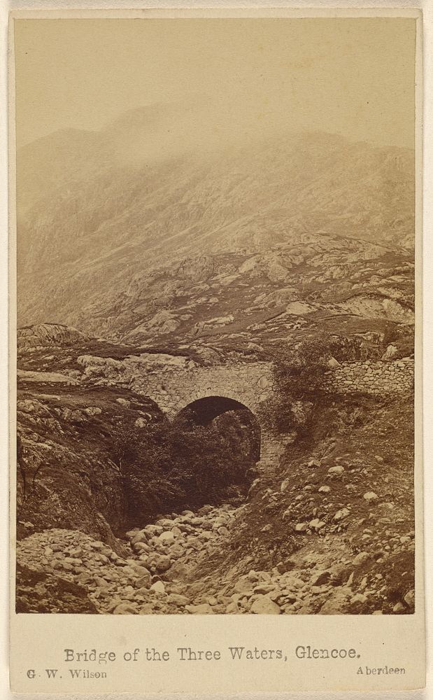 Bridge of the Three Waters, Glencoe. by George Washington Wilson
