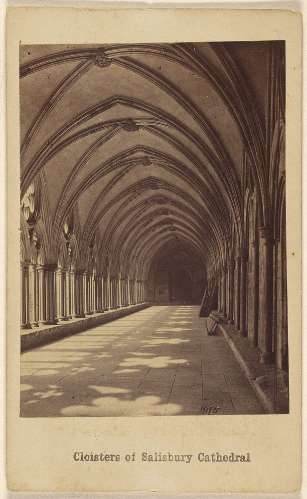 Cloisters of Salisbury Cathedral.
