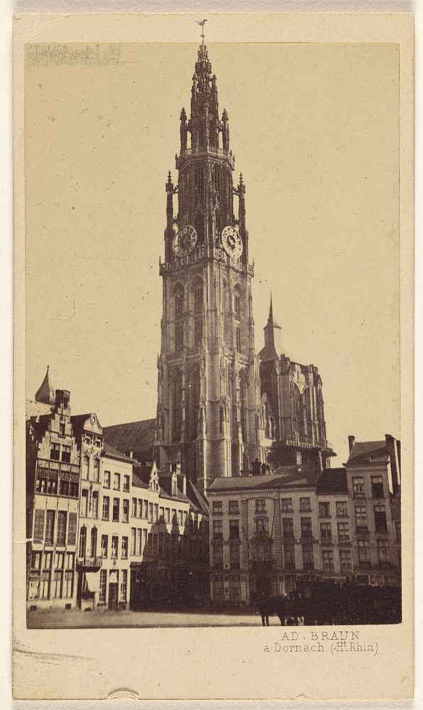 Anvers Cathedrale. by Adolphe Braun
