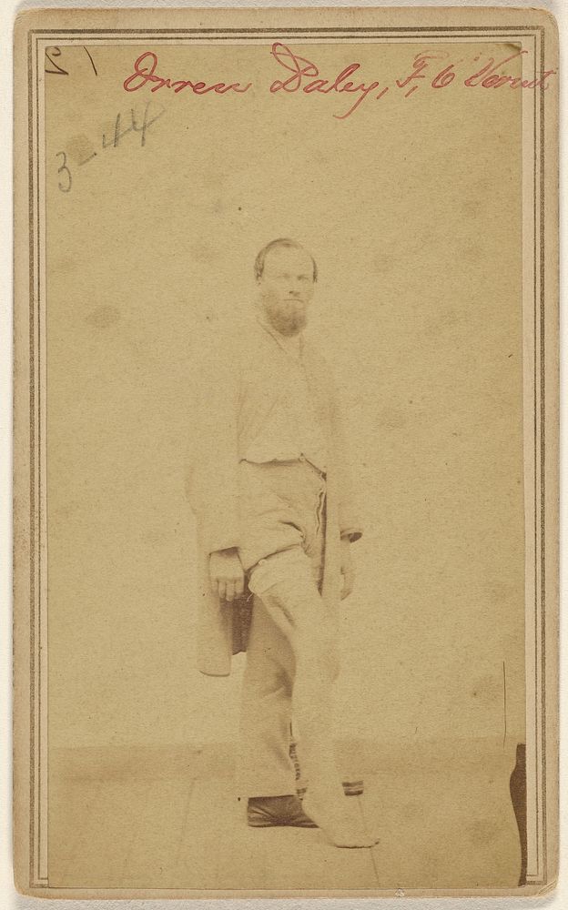 Orren Daley, F, 6 Vermont [Civil War victim]