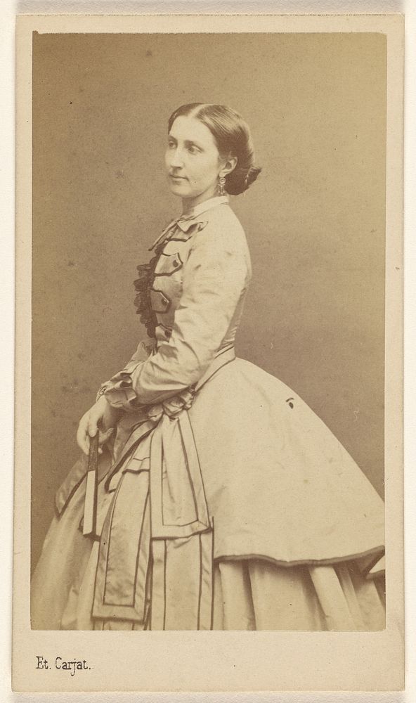 Unidentified woman, standing by Étienne Carjat