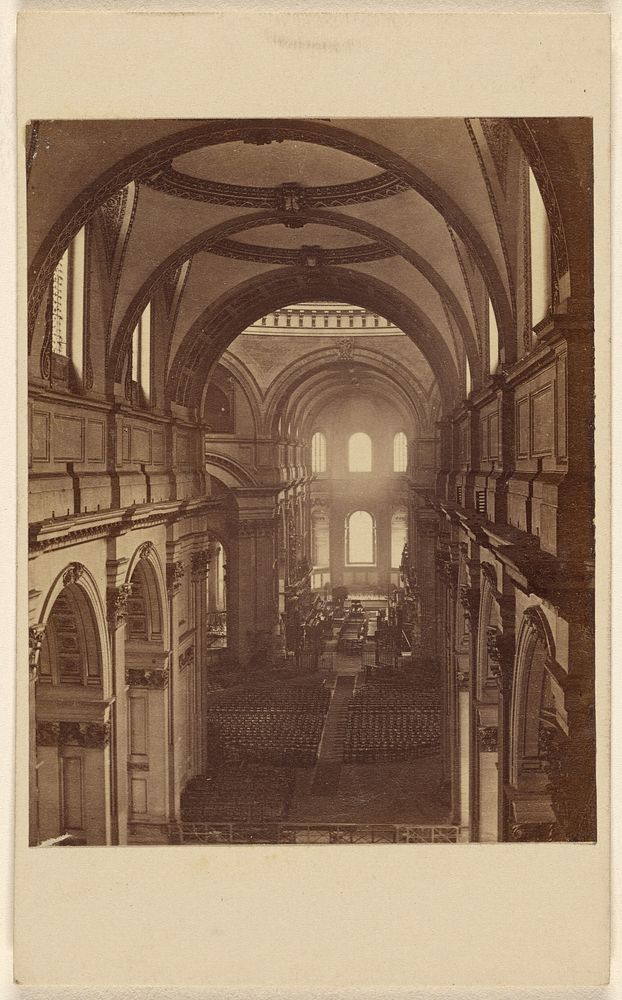 Interior of] St. Paul's [Cathedral by George Washington Wilson