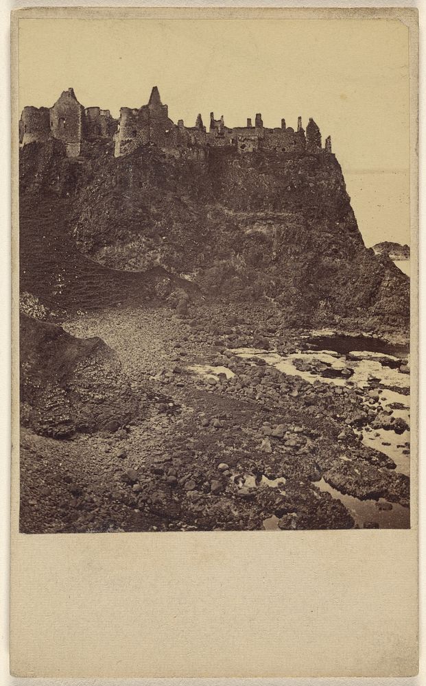 Ireland. Ruins of Dunluce Castle. Series of Views at and near Giant's Causeway, Co. Antrim