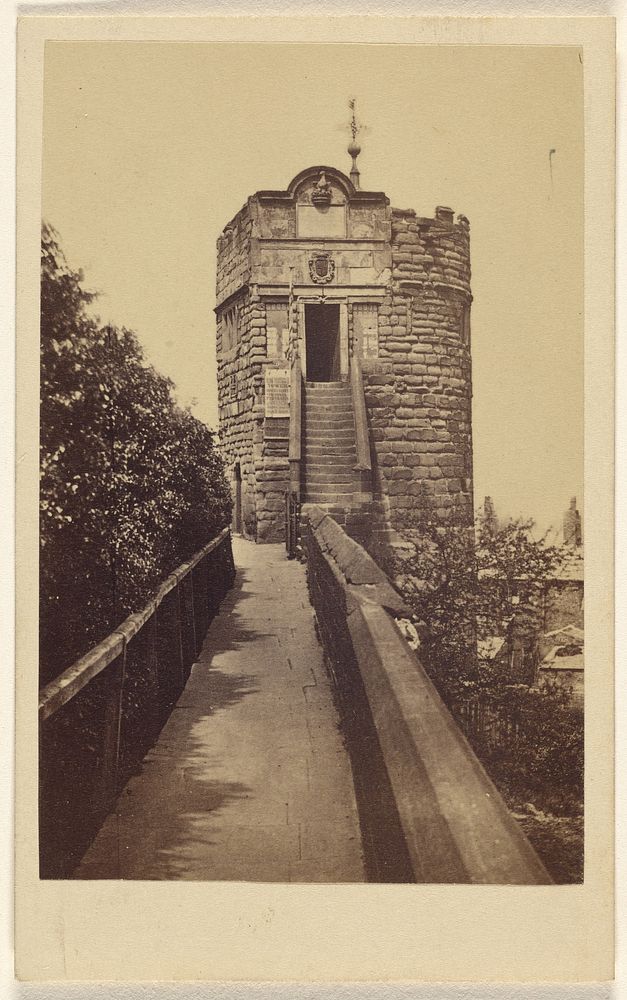 King Charles' Tower where he saw his army defeated at Rowton Moor. by Minshull and Hughes