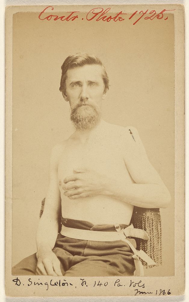 D. Singleton, Jr. 140, Pa Vols. June 1866 [Civil War victim] by T H McBride and Thomas F Mahan