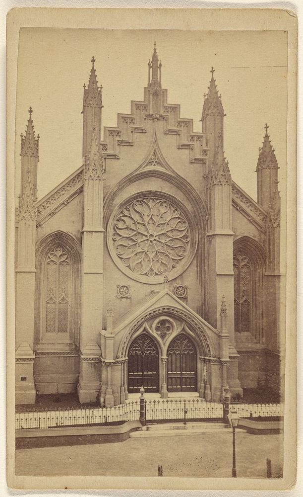 Starr King's Church, Geary St., San Francisco. by Lawrence and Houseworth