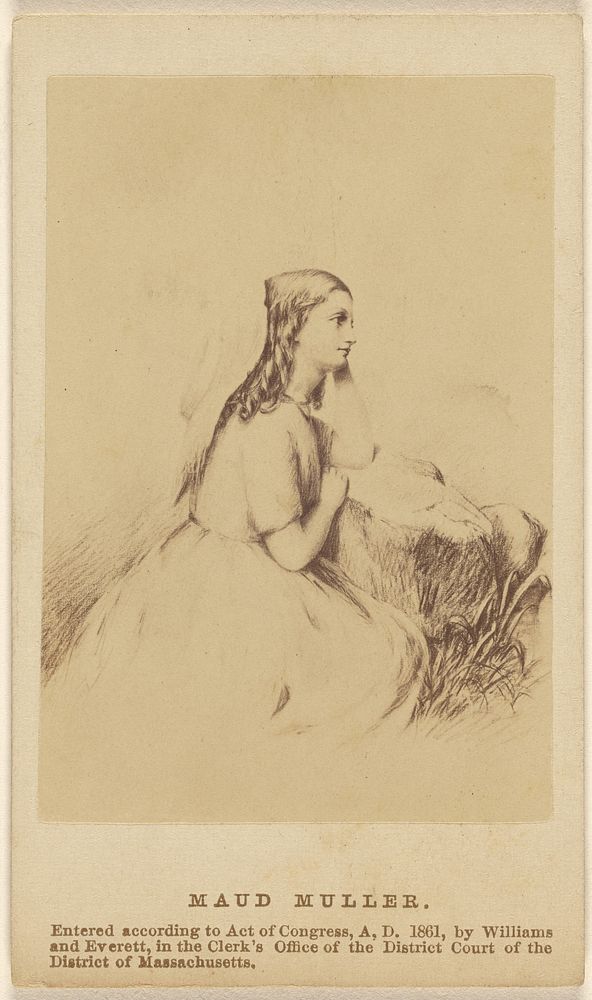 Maud Muller. [copy of a drawing] by Williams and Everett