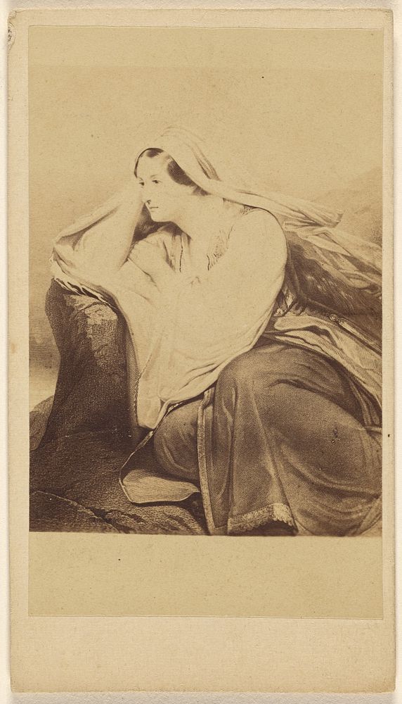 Medora. Ary Scheffer. Leprix. [copy of a painting] by Charles Taber and Co