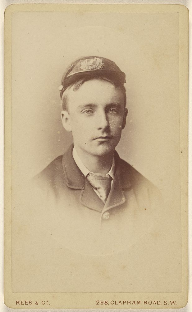 Unidentified young man wearing a cap by David Rees and Company