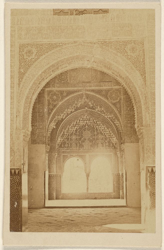 Interior of archways, the Alhambra