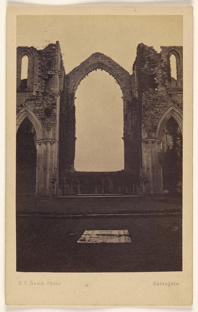 The East Window. Fountain Abbey. by H C Booth