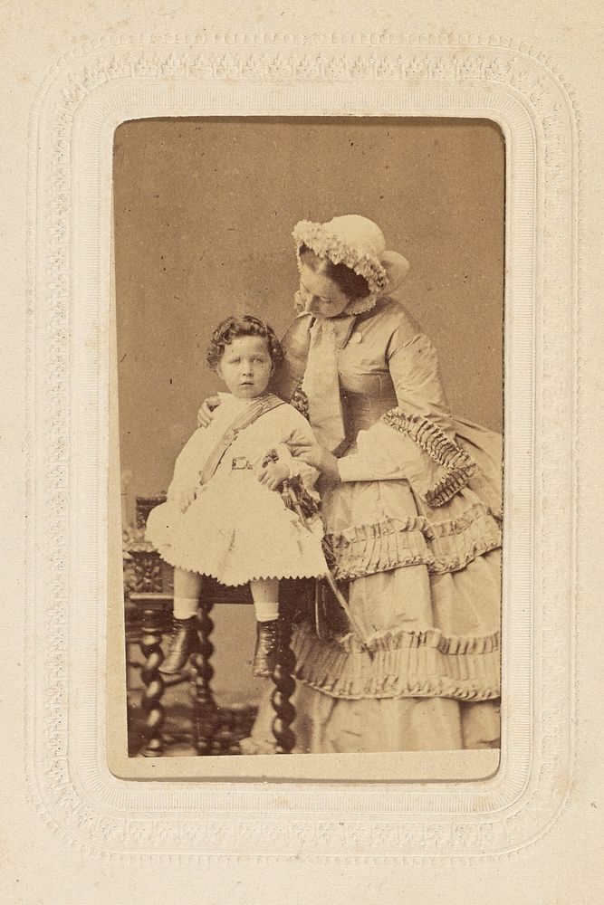 Empress Eugenie and the Young Eugene Louis Jean Joseph Bonaparte by André Adolphe Eugène Disdéri