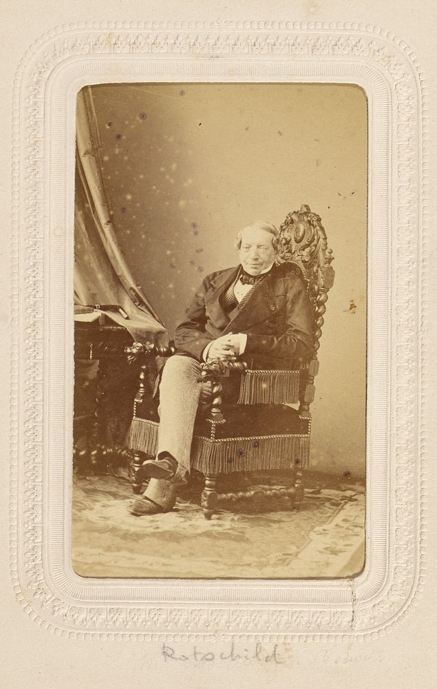 Baron Lionel Nathan de] Rothschild (1808 - 1879 by André Adolphe Eugène Disdéri