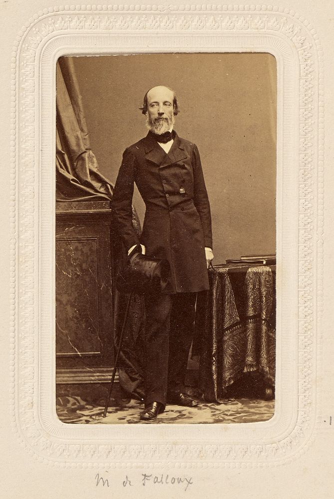Mr. [Count Frederic Alfred Pierre] de Falloux [French author, 1811 - 1886] by Disdéri and Cie