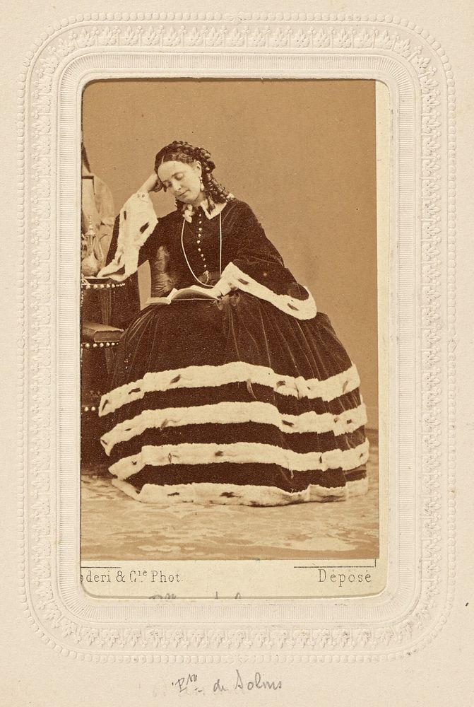 P[rin]cess de Solms [Marie Studolmine Rattazzi, nee Wyse, 1833 - 1902] by Disdéri and Cie