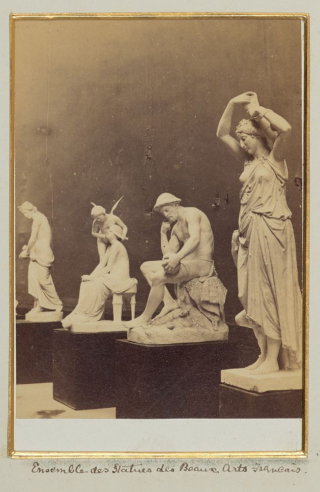 Ensemble de Statues des Beaux-Arts Français by Léon and Lévy