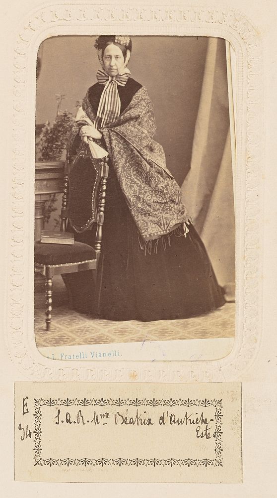 Son Altesse Royale l'archiduchesse Beatrix d'Autriche-Este, Infante d'Espagne by Fratelli Vianelli