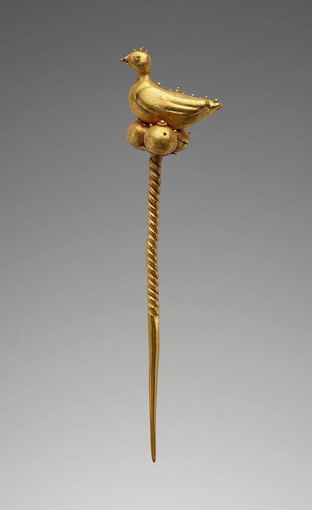 Pin with a Dove Finial