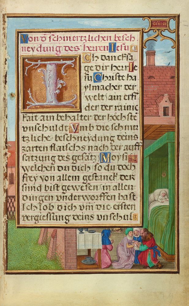 Border with the Circumcision of Isaac by Simon Bening