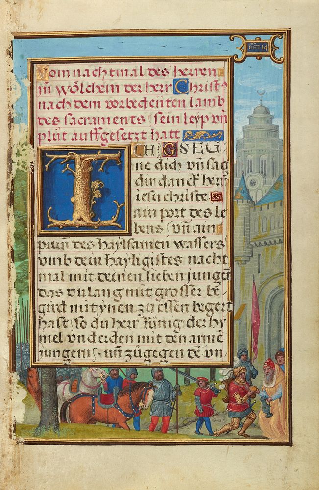 Border with the Meeting of Abraham and Melchizedek by Simon Bening