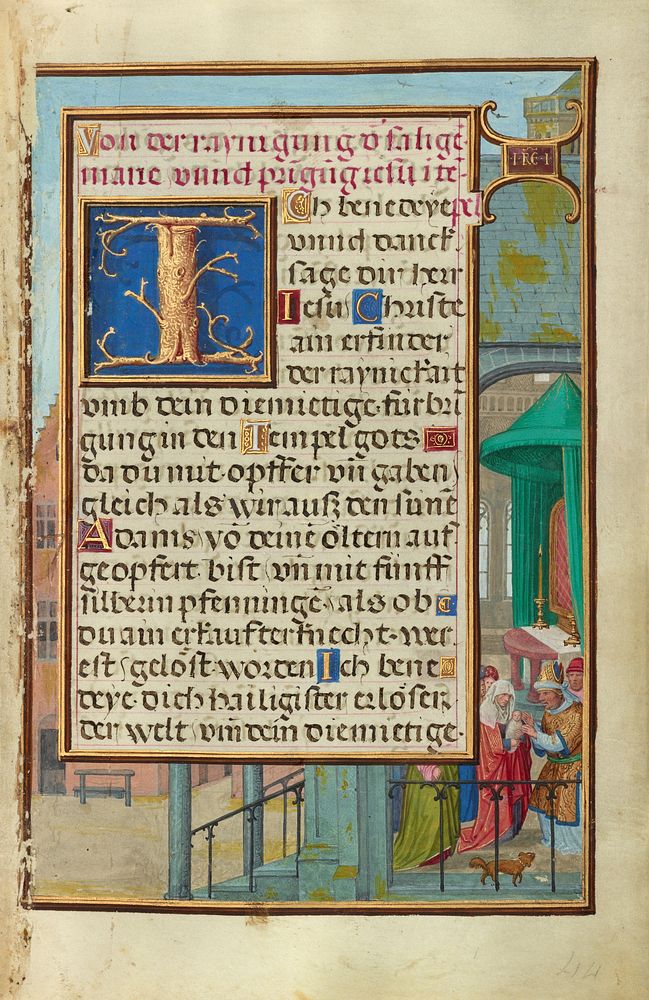 Border with Samuel Brought before Eli by Simon Bening