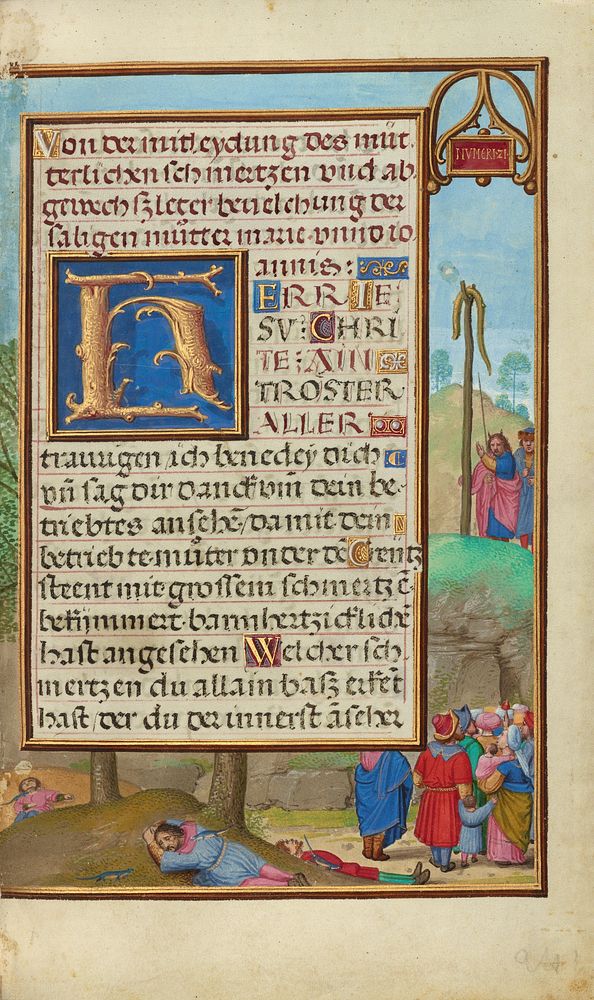 Border with Moses and the Brazen Serpent by Simon Bening