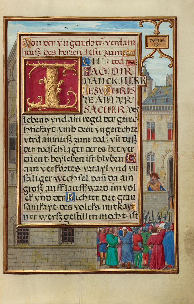 Border with the People Demanding Daniel from Cyrus by Simon Bening
