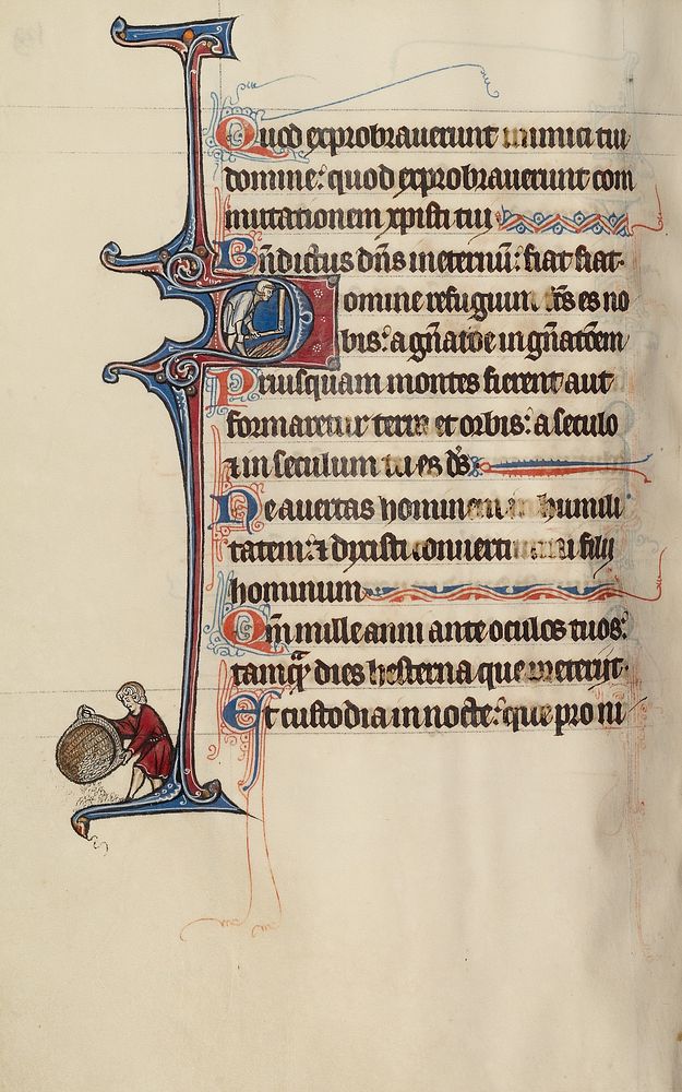 Initial D: A Man Threshing Wheat with a Flail by Bute Master