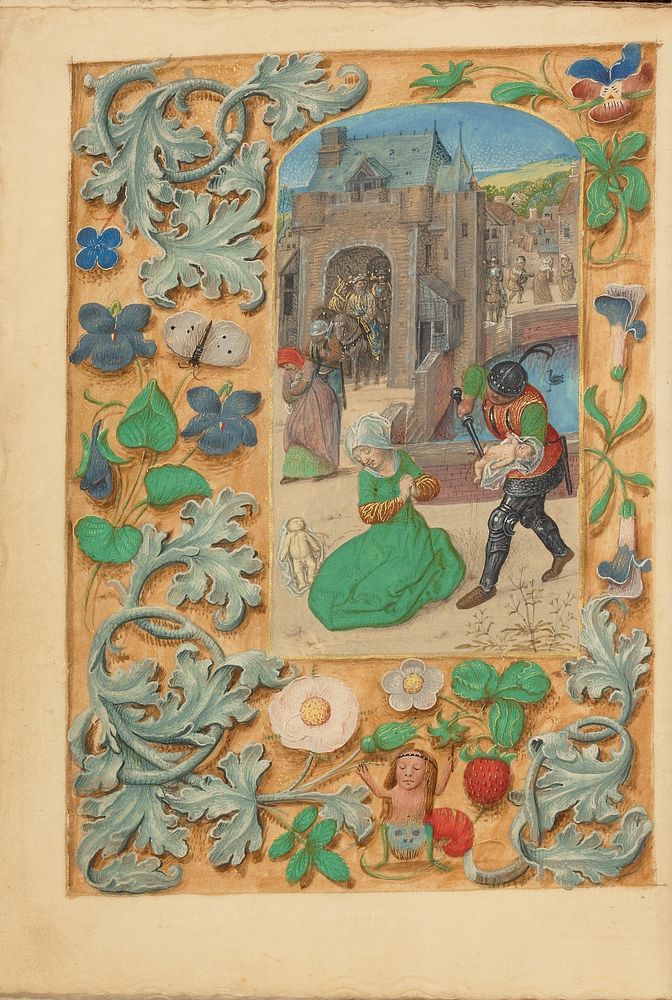 The Massacre of the Innocents by Master of the Dresden Prayer Book