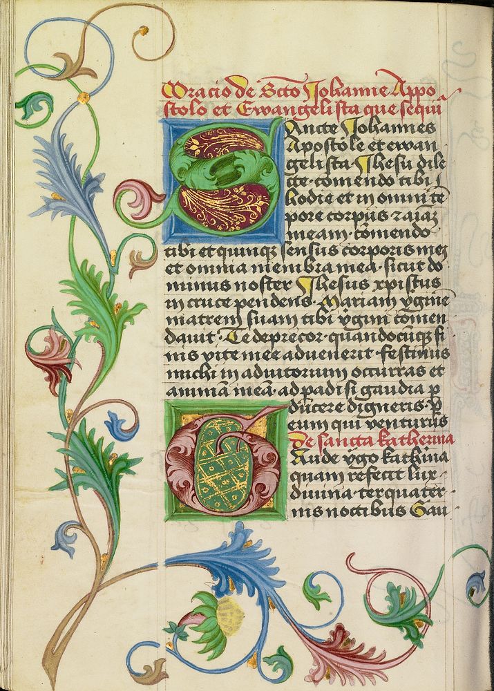 Decorated Initial S; Decorated Initial G by Valentine Noh