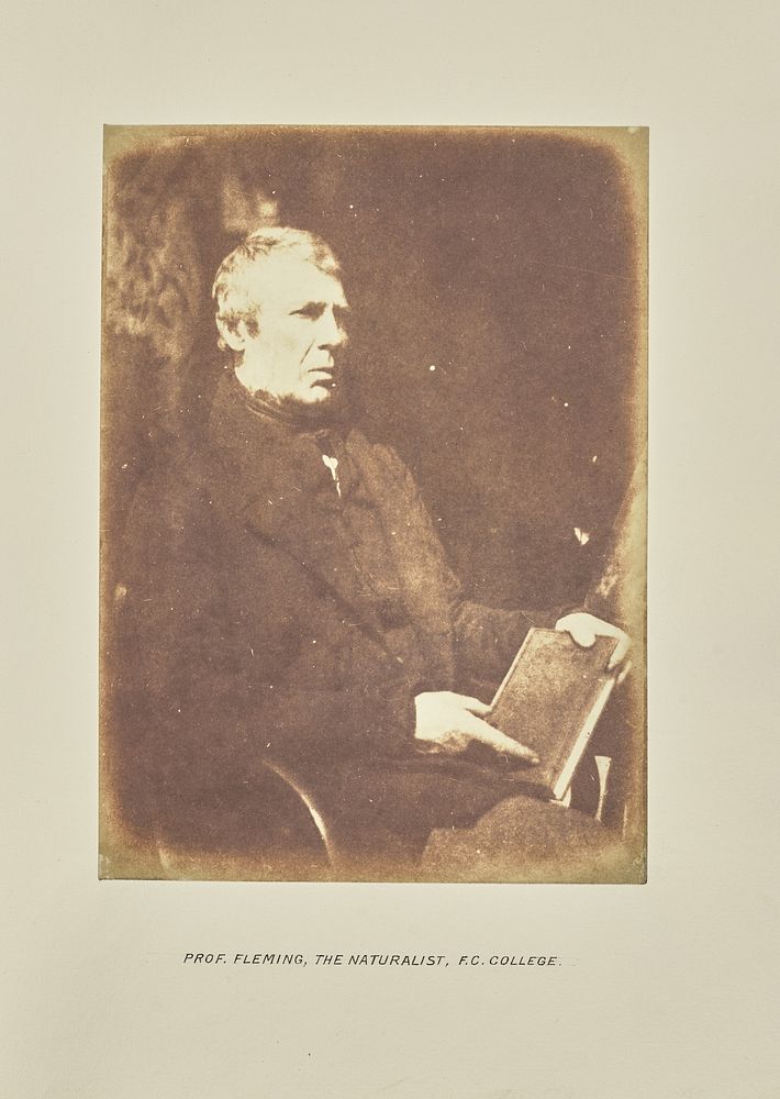 Professor Fleming, The Naturalist, F. C. College by Hill and Adamson