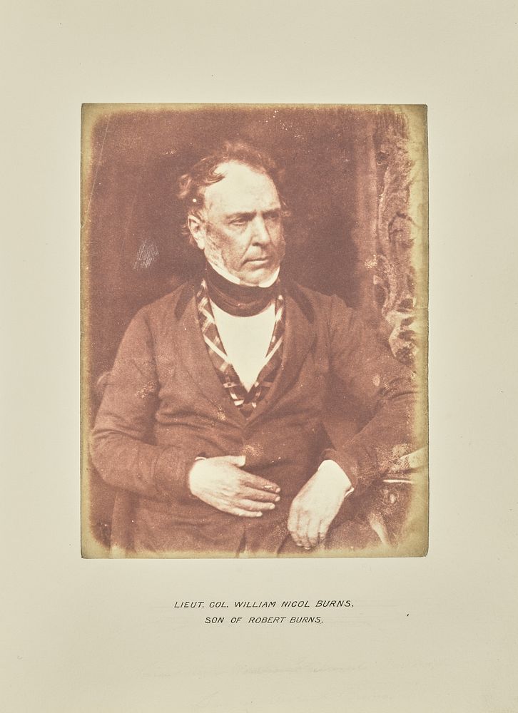 Colonel James Glencairn Burns by Hill and Adamson