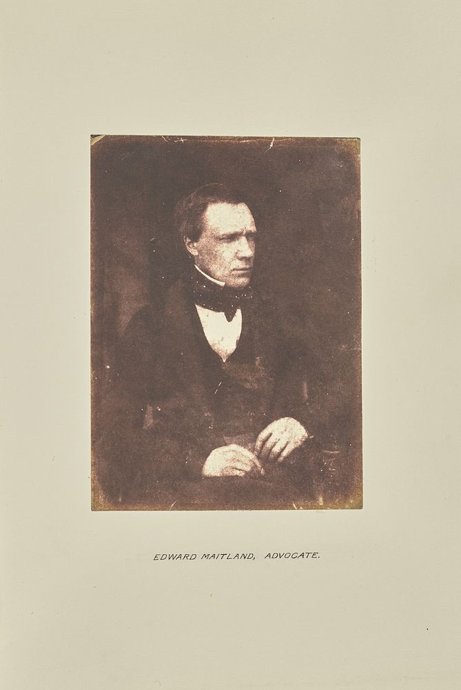 Edward Maitland, Advocate by Hill and Adamson