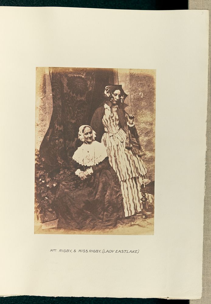 Mrs. Rigby and Miss Rigby, (Lady Eastlake) by Hill and Adamson