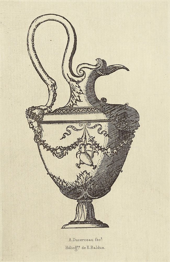 Design for a Vase by Androuet du Cerceau by Édouard Baldus