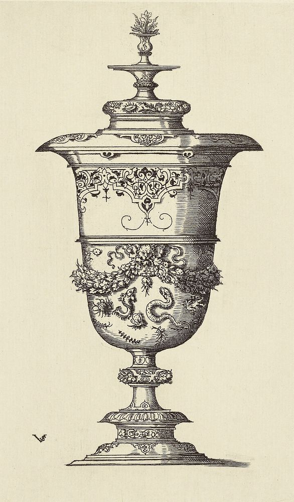 Design for a Vase by Virgil Solis by Édouard Baldus