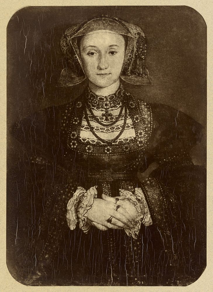 Wife of Henry VIII by Hans Holbein, Musee du Louvre by Adolphe Braun