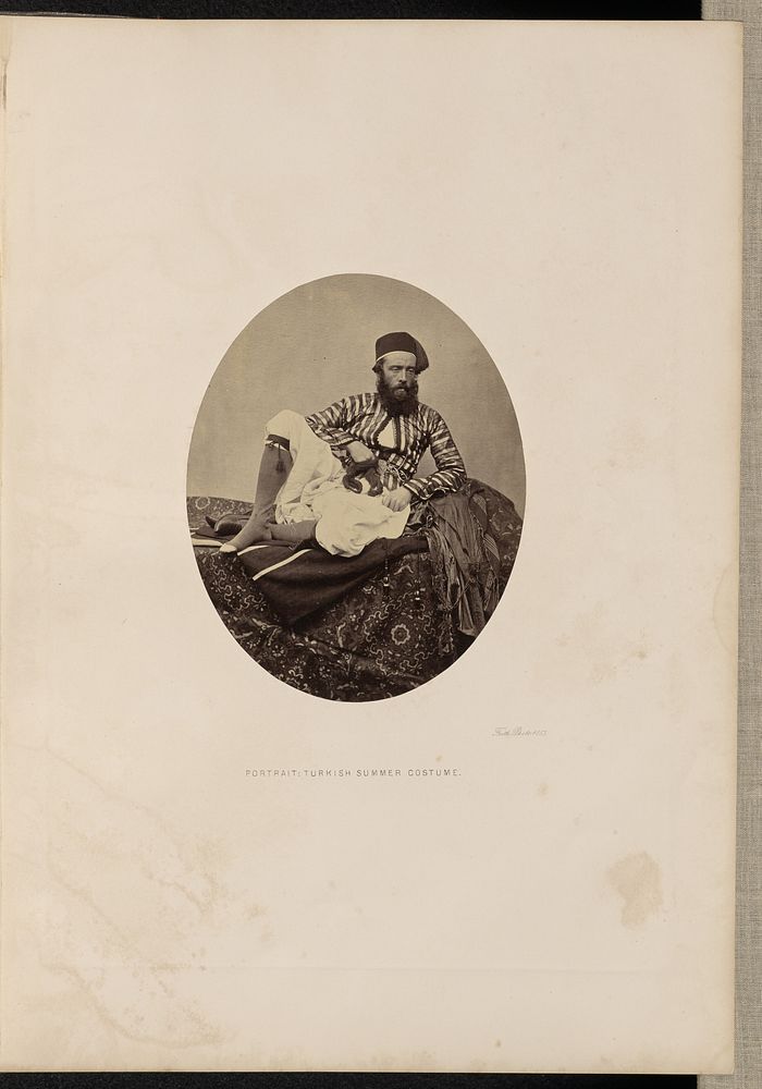Portrait: Turkish Summer Costume by Francis Frith