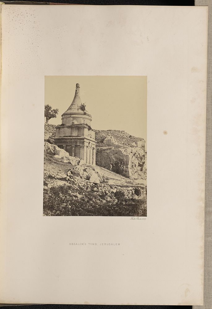 Absalom's Tomb, Jerusalem by Francis Frith