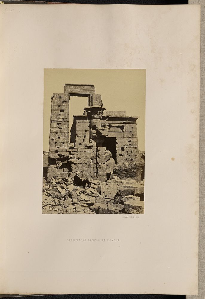 Cleopatra's Temple at Erment by Francis Frith