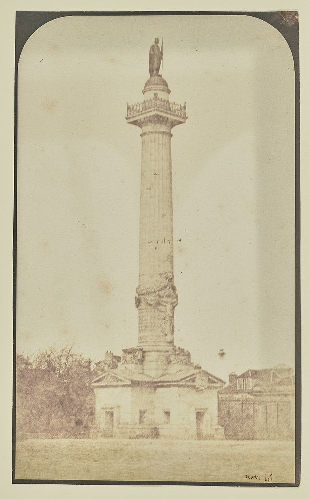 Column of barrière du Trône, Paris by Hippolyte Bayard