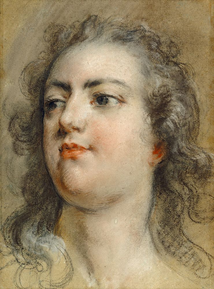 Head of King Louis XV by François Le Moyne