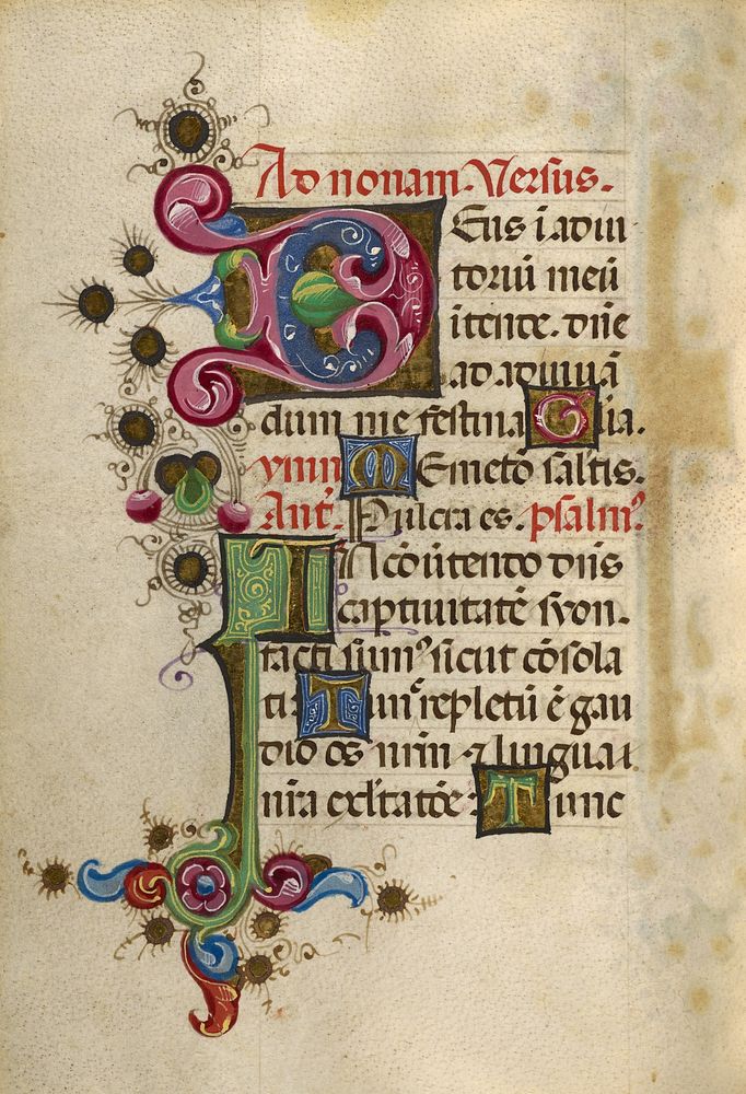 Decorated Initial D; Decorated Initial I