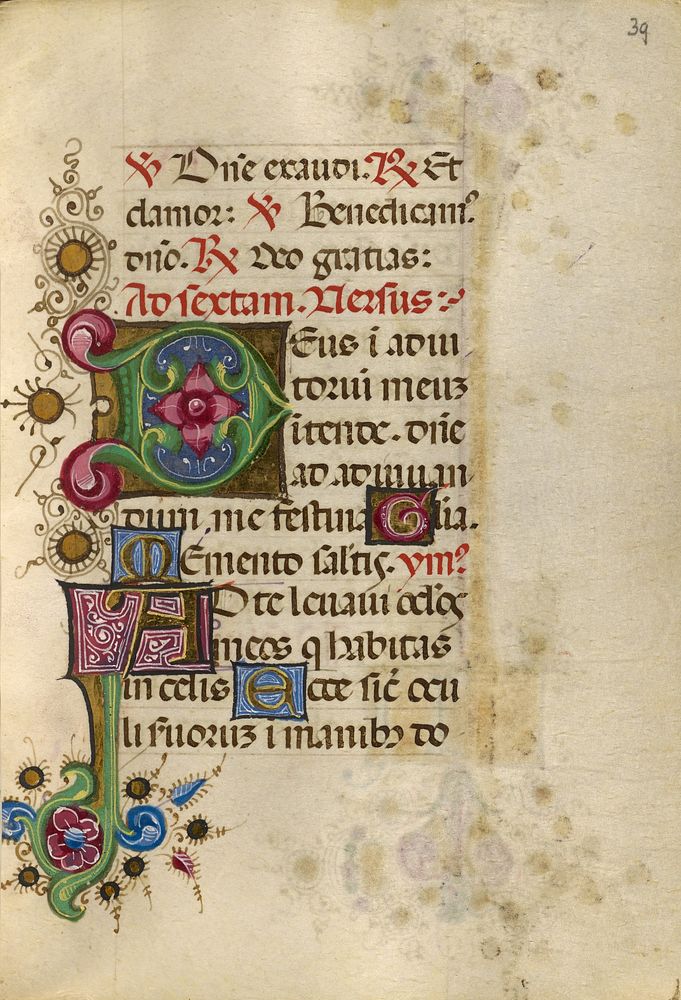 Decorated Initial D; Decorated Initial A