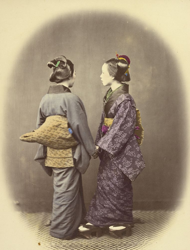 Two Japanese Women by Felice Beato
